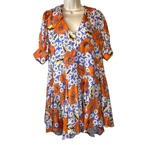 FP Sugar Crush Floral Mini Dress in Lavender & White & Orange Floral Print Small - Picture 6 of 16